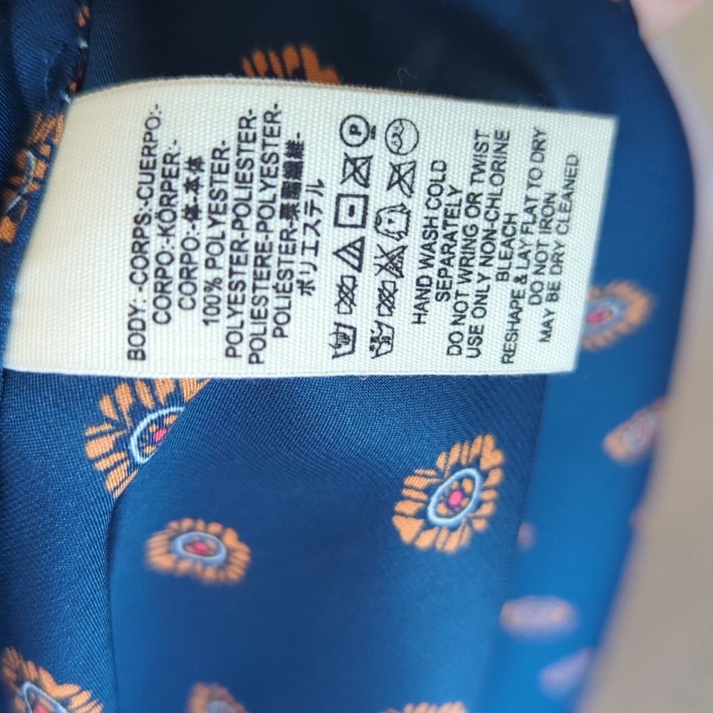 Free People Alexa Duster Navy And Tan Pattern, Women's XS - Picture 6 of 9